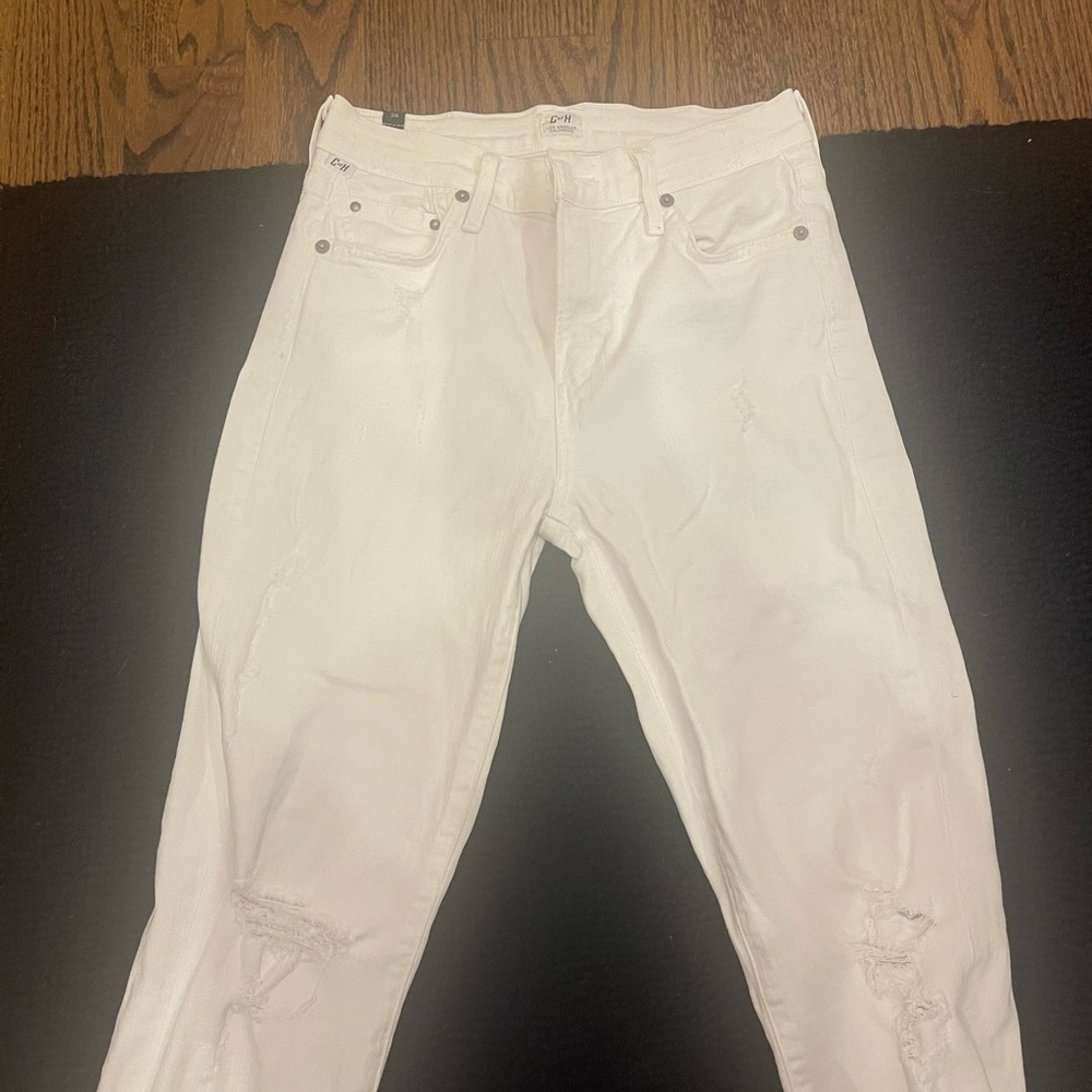 Mid rise cropped straight leg citizens of humanity jeans size 26